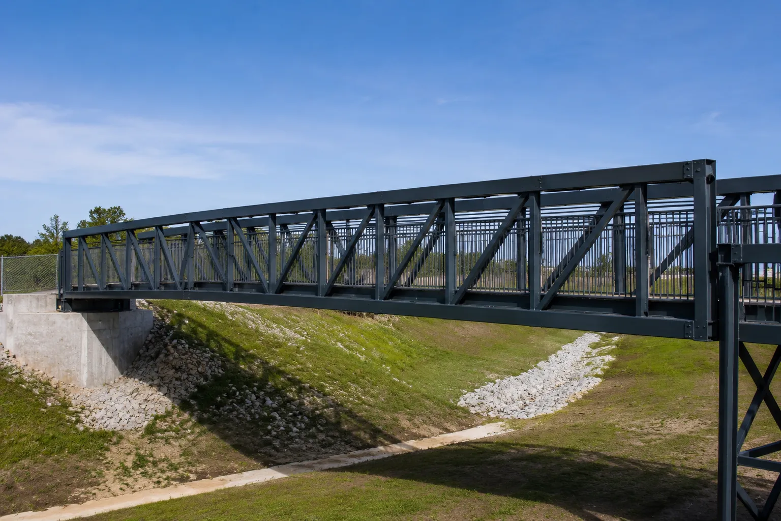 Pedestrian Bridges in Georgetown, Ontario — fabricated and installed by The Grate Guys