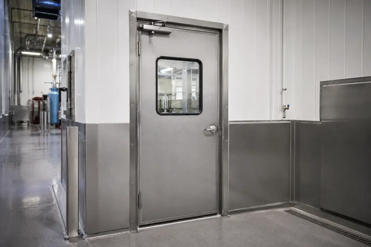 Completed Pharmaceutical Doors installation by The Grate Guys