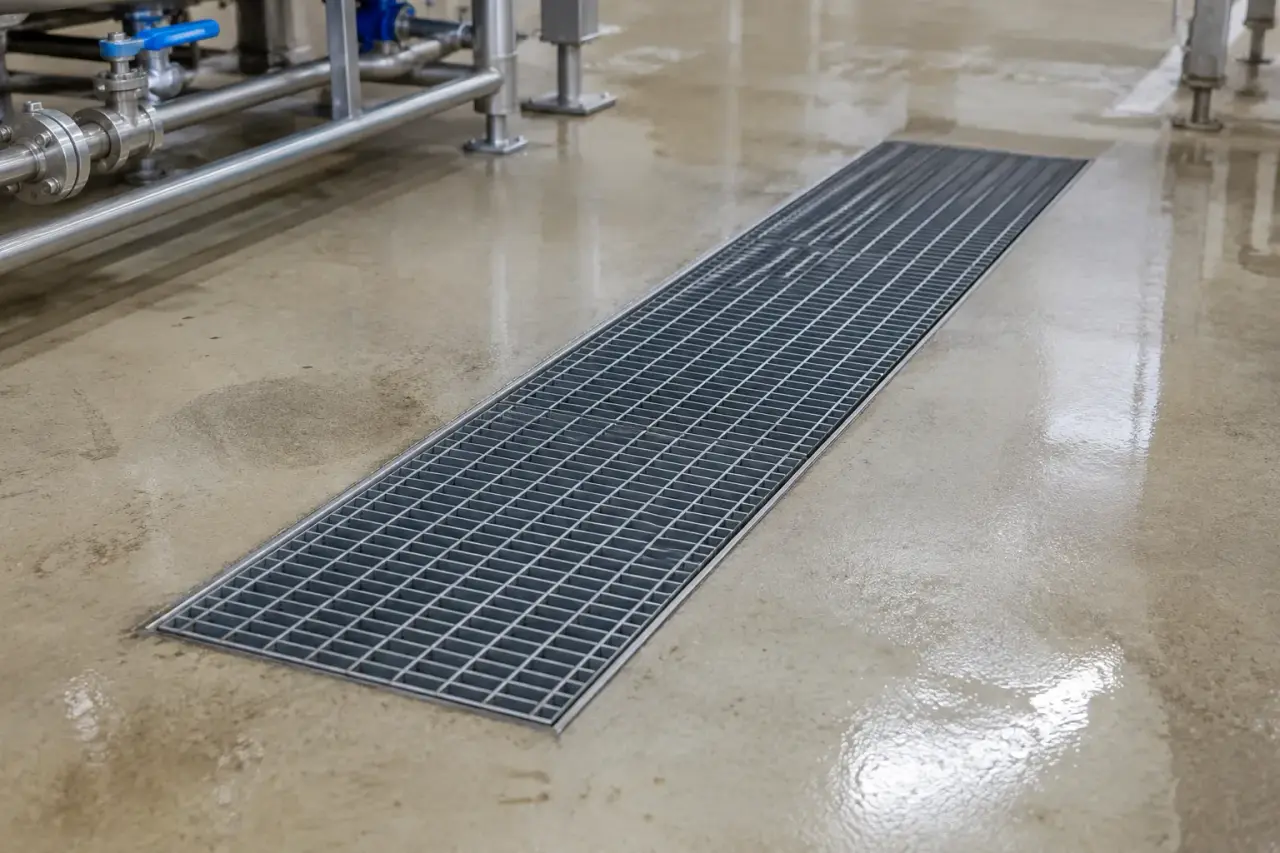Completed Pharmaceutical Facility Grates installation by The Grate Guys