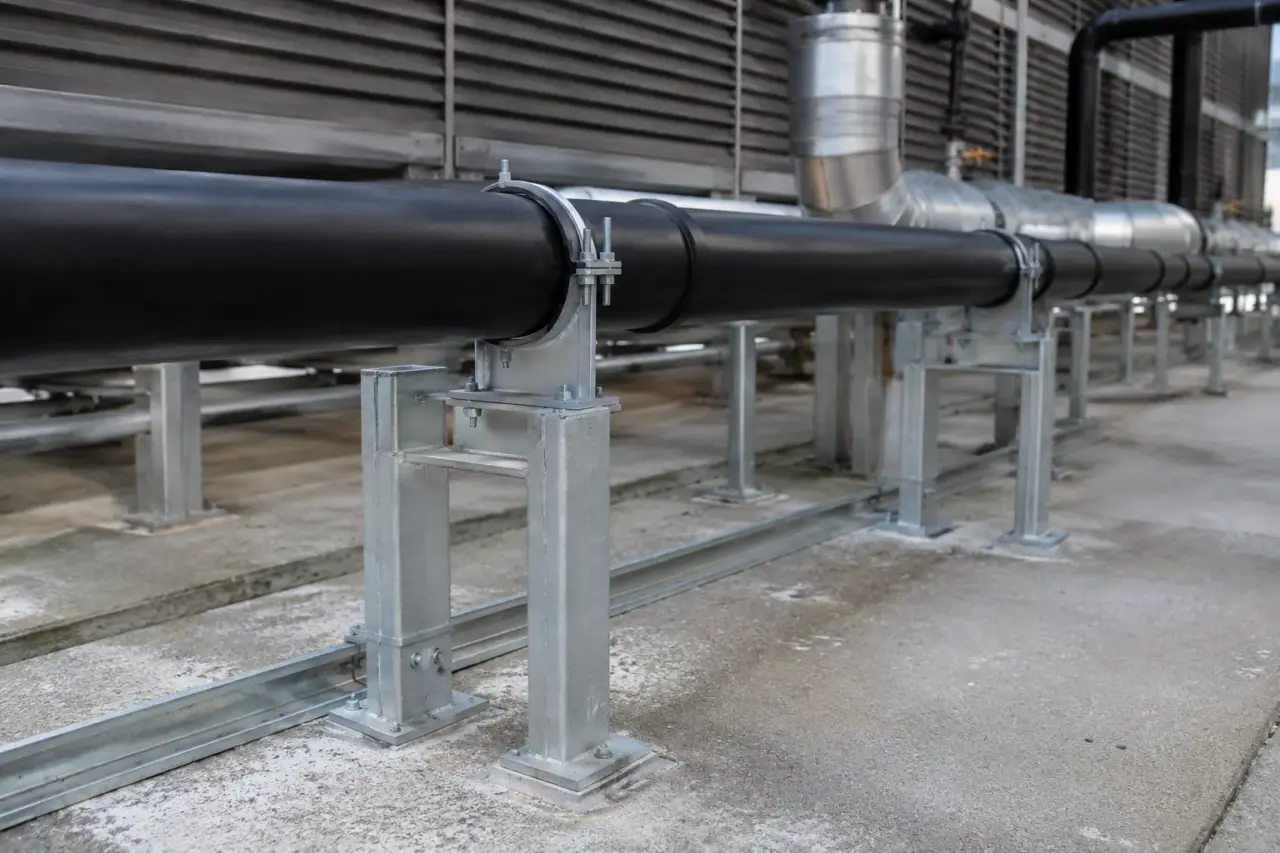 Where pipe supports and hangers are needed in Ajax for Pipe Supports and Hangers in Ajax