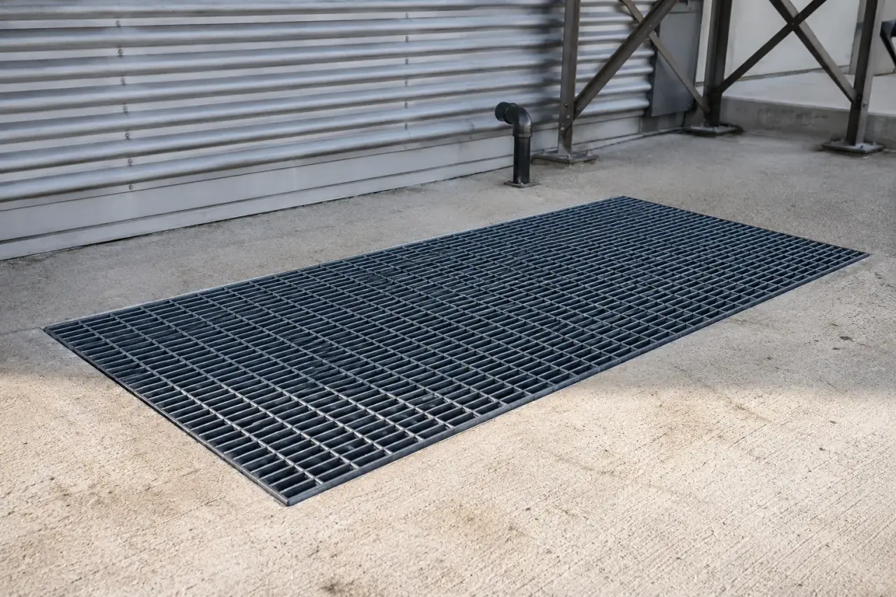 Completed Powder Coated Grates installation by The Grate Guys