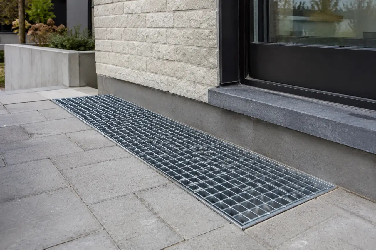 Completed Residential Metal Grates installation by The Grate Guys