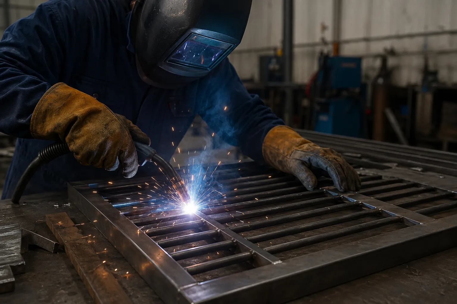 Residential Metal Grates in Pickering being fabricated and installed by The Grate Guys
