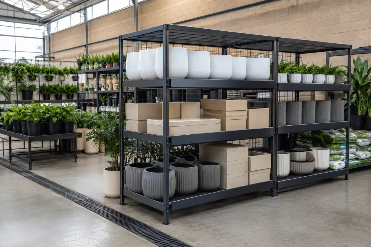 Completed Retail Display Racks installation by The Grate Guys