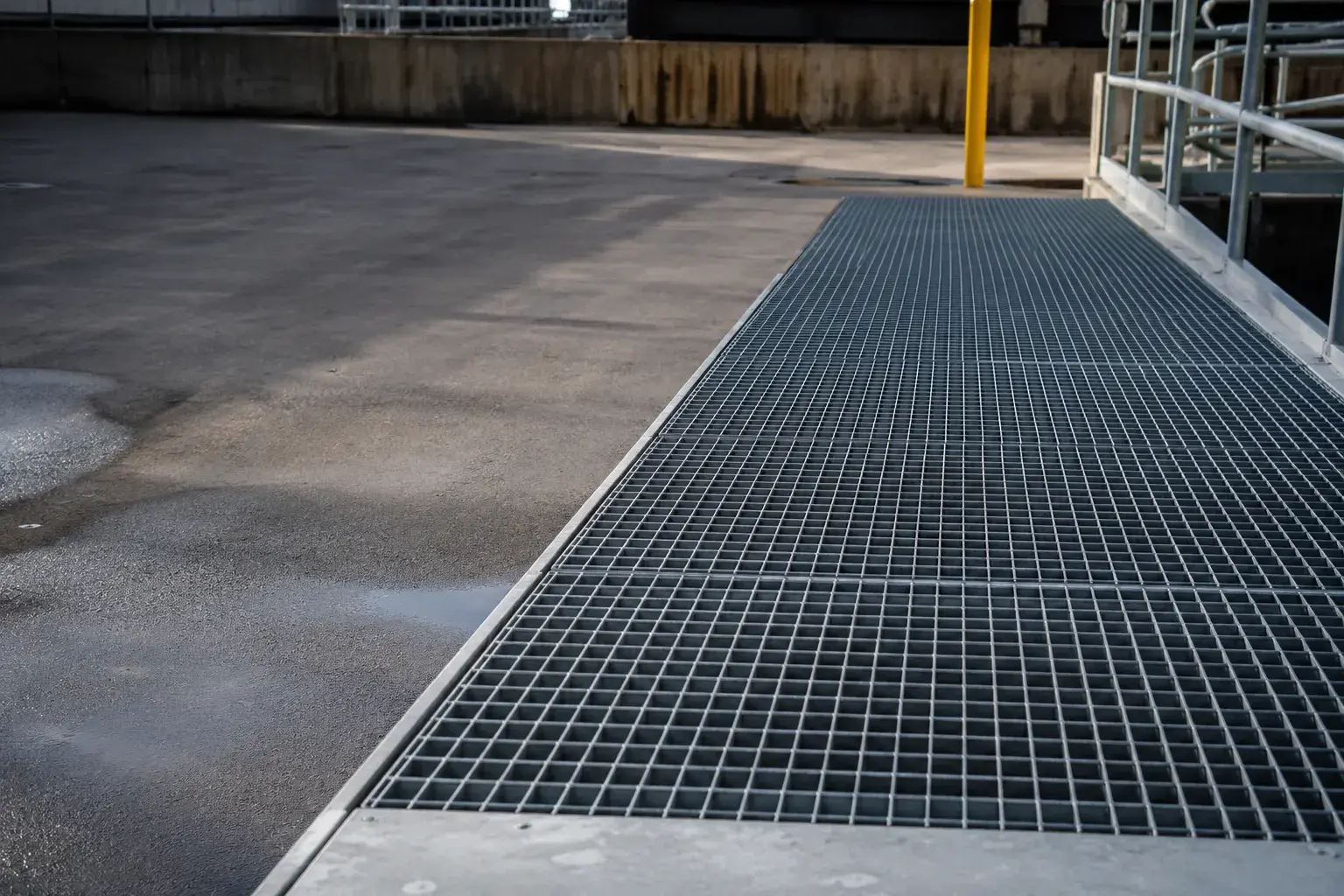 Riveted Grating in Mississauga, Ontario, fabricated and installed by The Grate Guys