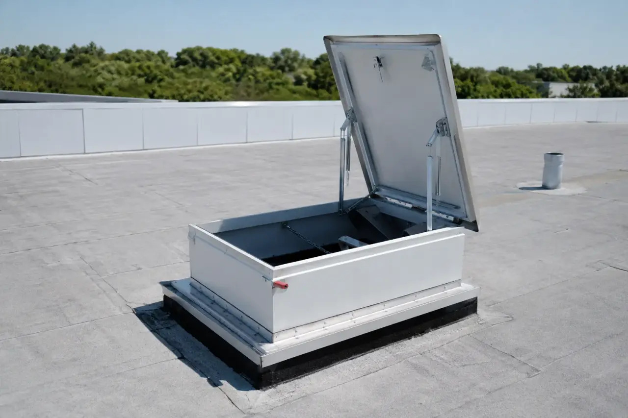 Completed Roof Hatches installation in North York by The Grate Guys