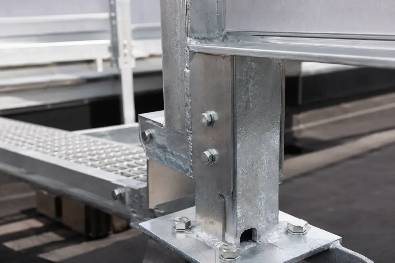 Rooftop Access Platforms being fabricated and installed by The Grate Guys