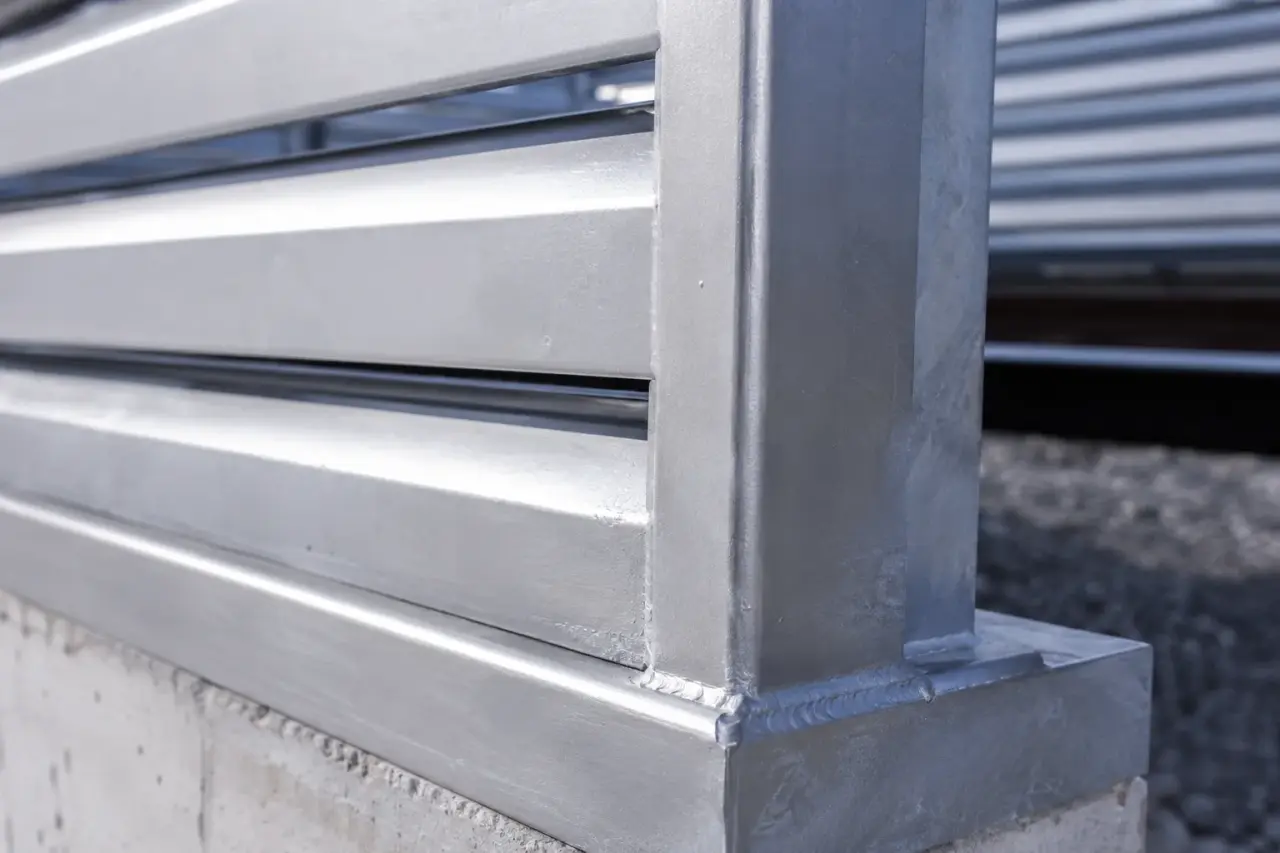 Rooftop Equipment Screens in North York being fabricated and installed by The Grate Guys