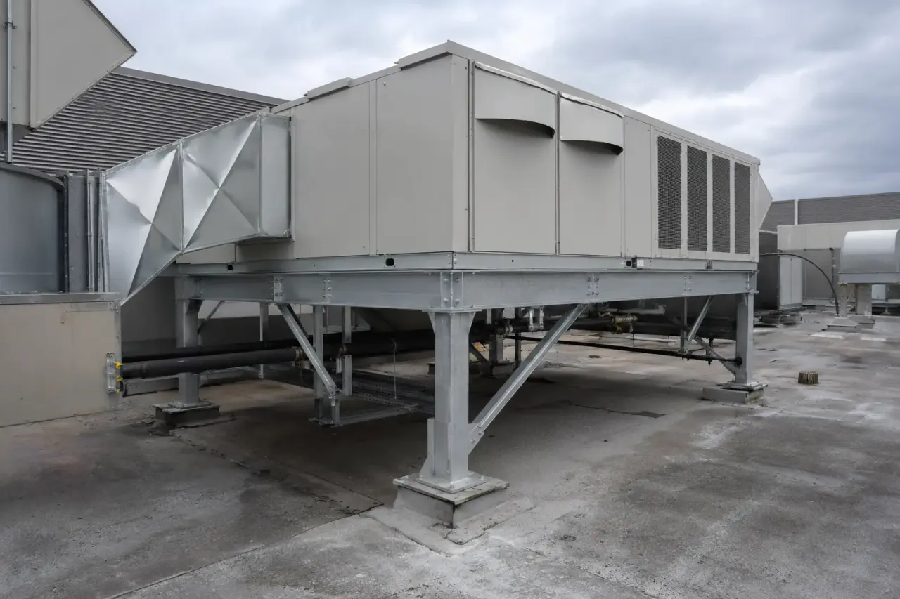 Completed RTU Supports installation by The Grate Guys