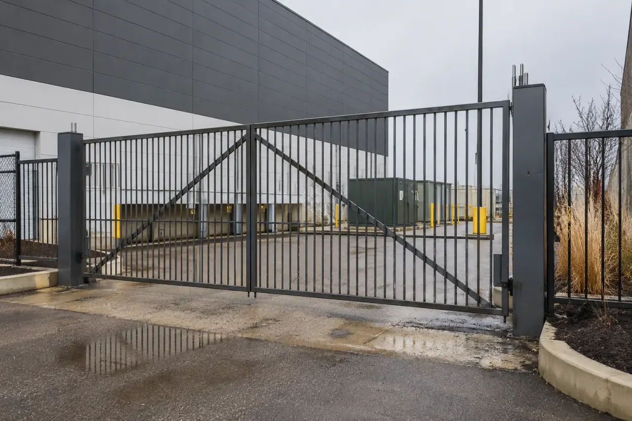 Completed Security Gates installation by The Grate Guys