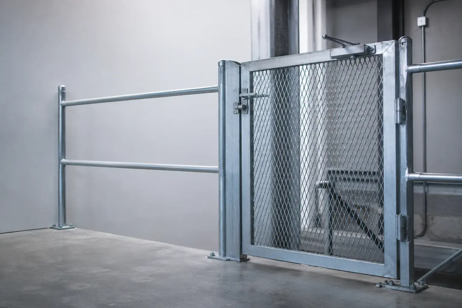 Self-Closing Safety Gates in Markham, Ontario, fabricated and installed by The Grate Guys