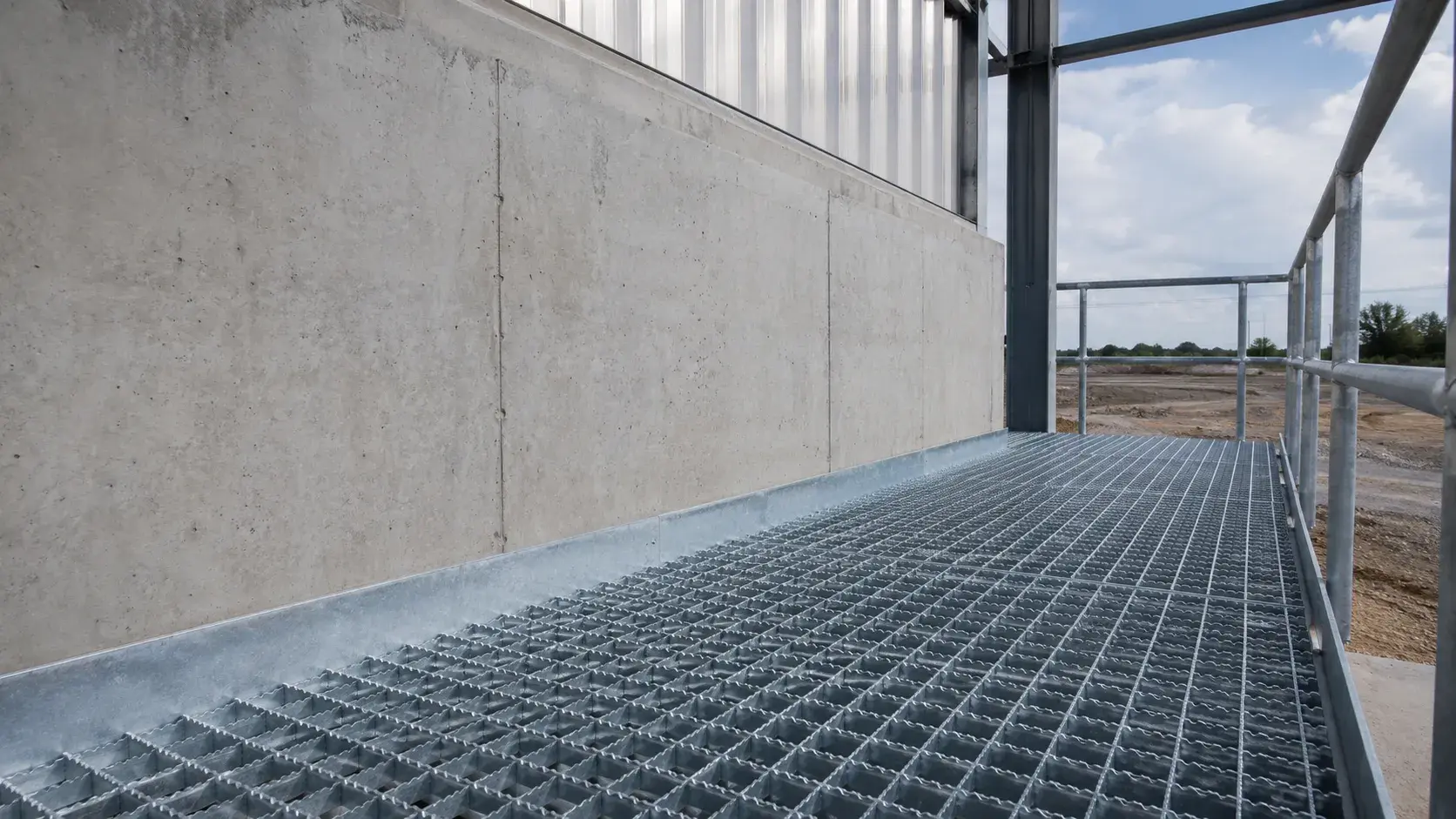 Serrated Grating in Bradford, Ontario, fabricated and installed by The Grate Guys