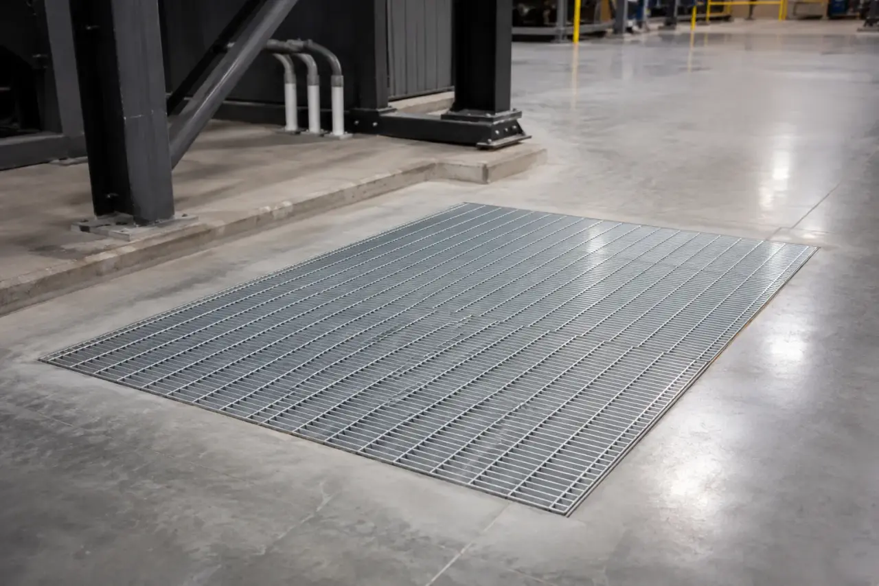 Server Room Floor Grates in Aurora being fabricated and installed by The Grate Guys