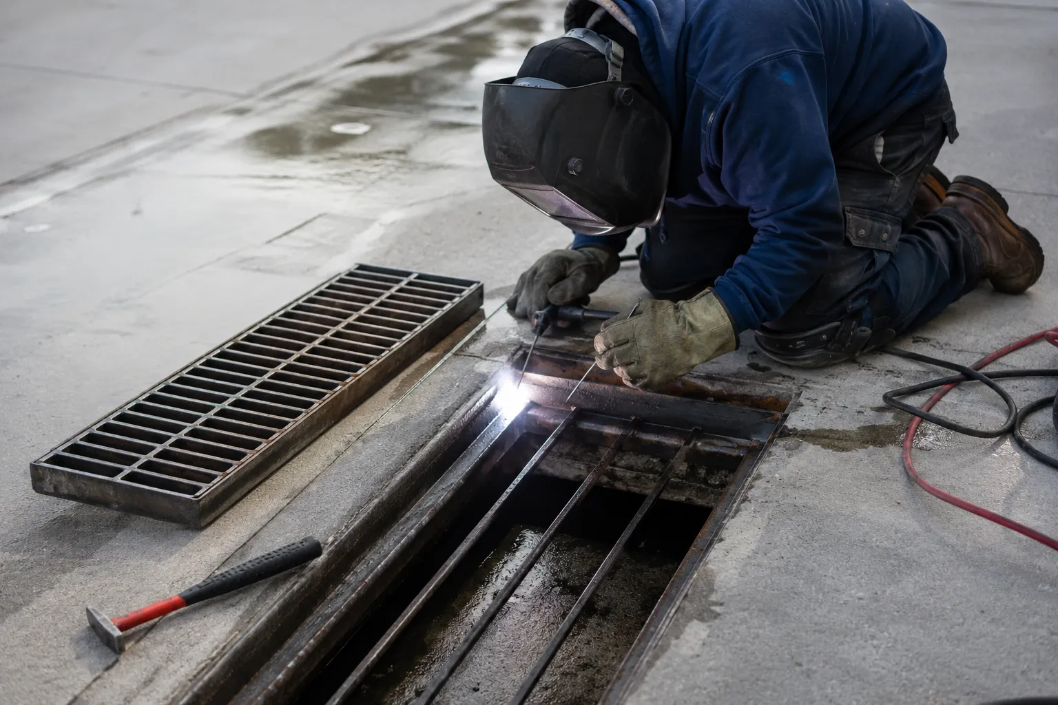 Sewer Drain Repair in Markham, Ontario — fabricated and installed by The Grate Guys