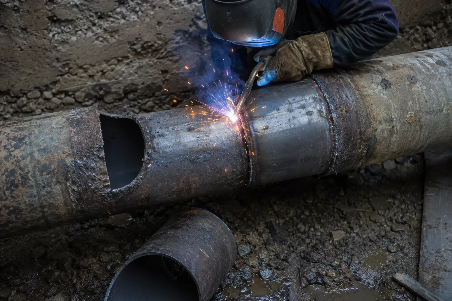 Sewer Drain Repair in Markham being fabricated and installed by The Grate Guys