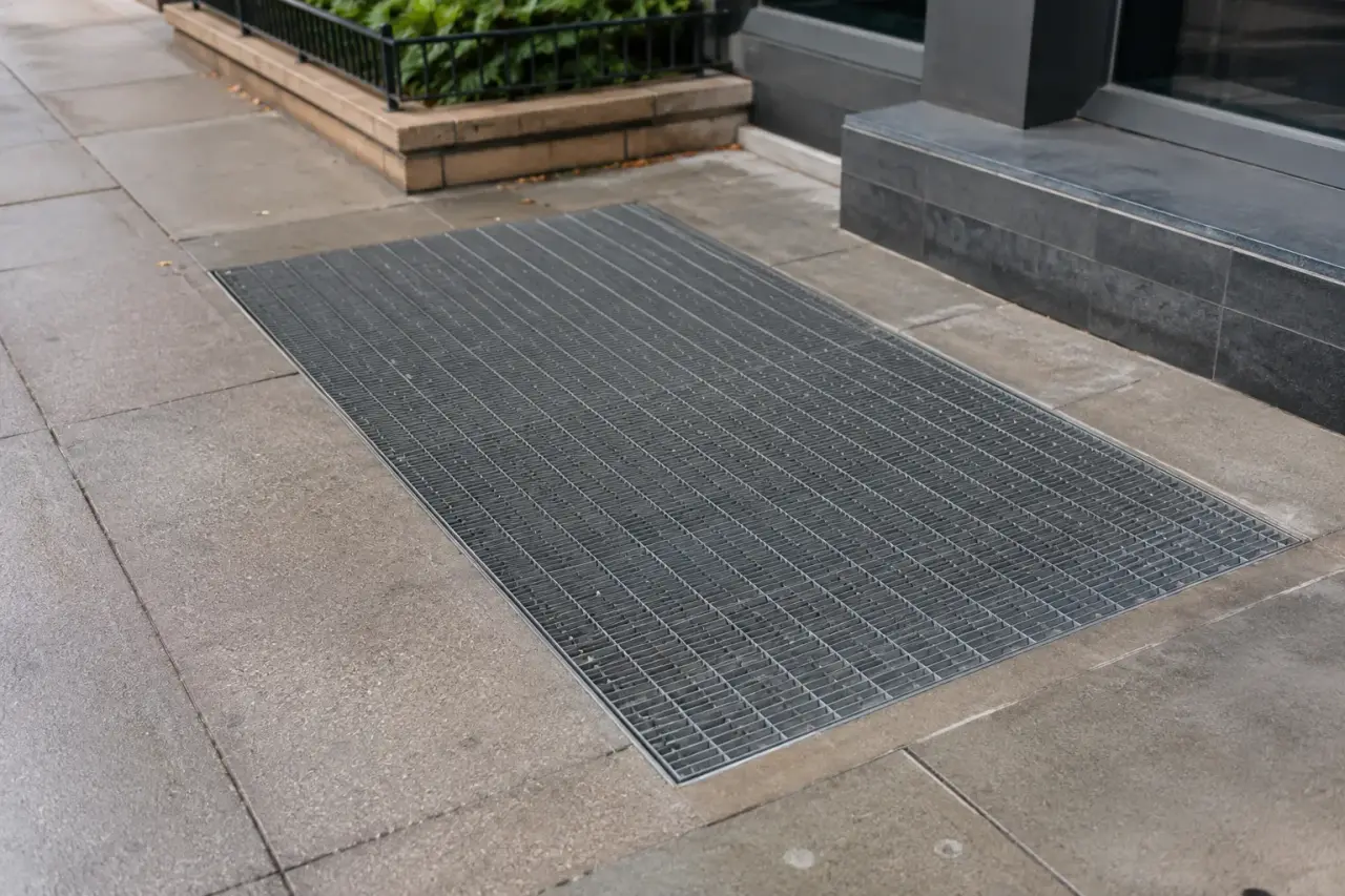 Completed Sidewalk Grates installation by The Grate Guys
