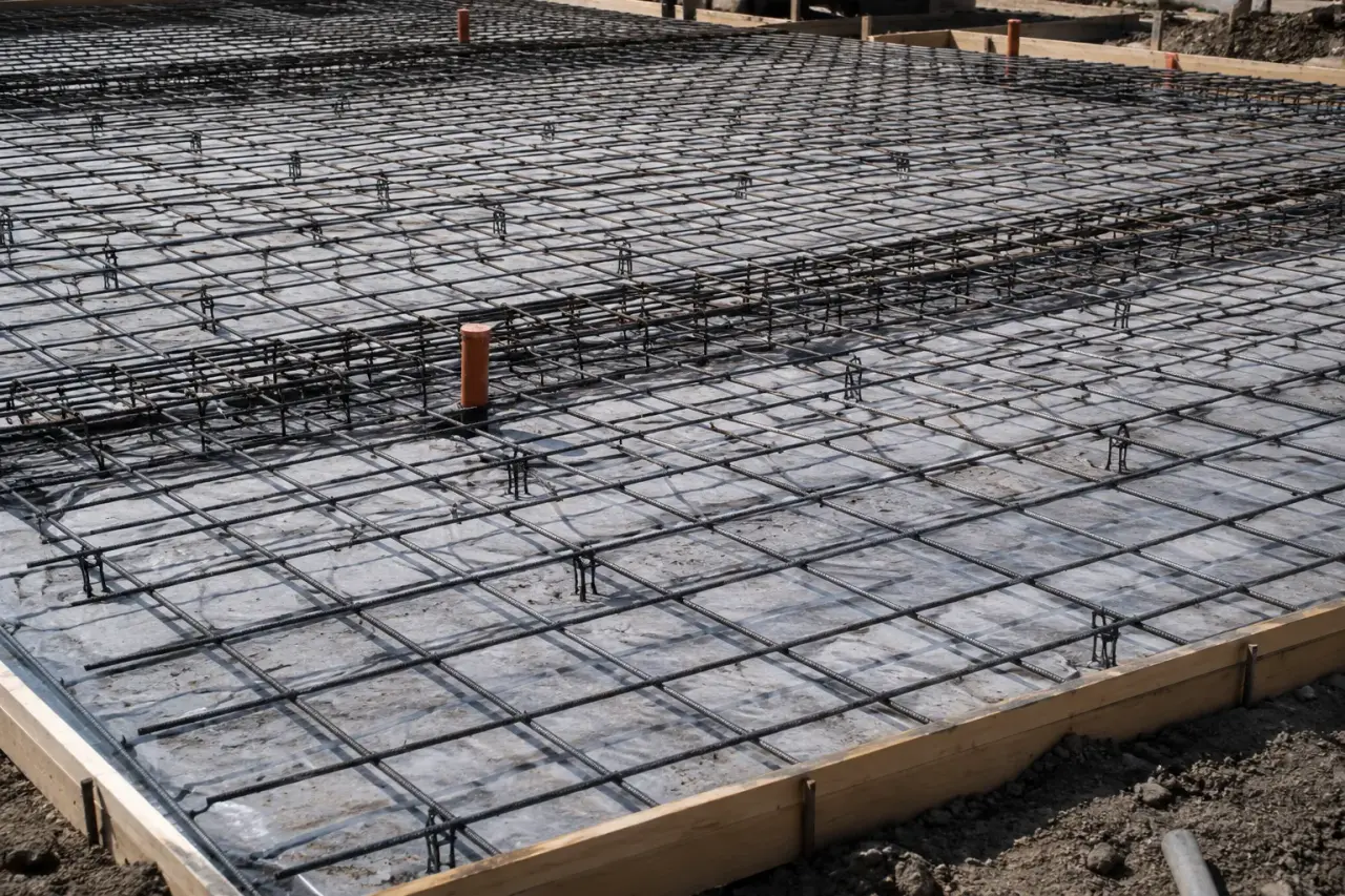 Completed Slab Reinforcing installation by The Grate Guys