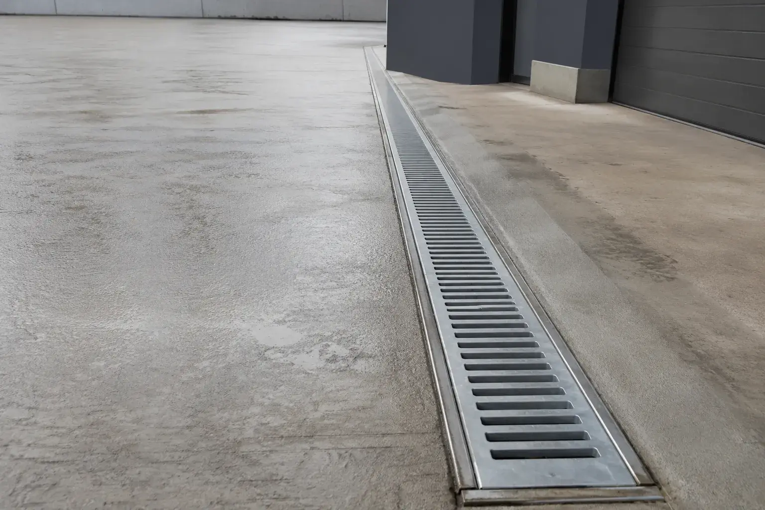 Slot Drains in Markham, Ontario, fabricated and installed by The Grate Guys