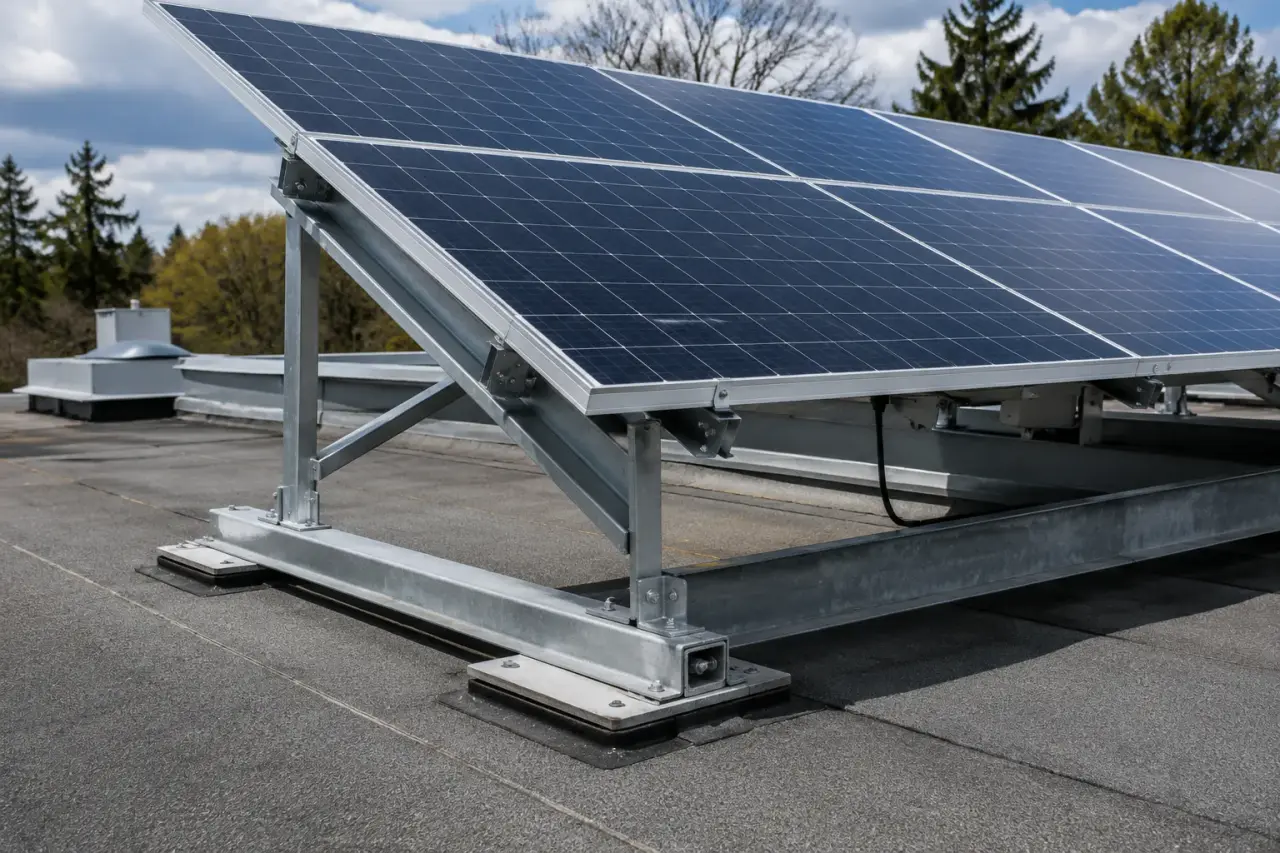 Completed Solar Mounting Structures installation in Bradford by The Grate Guys