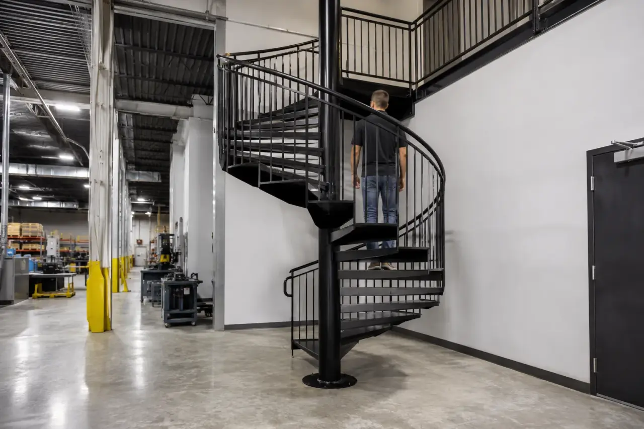 Completed Spiral Staircases installation in Markham by The Grate Guys