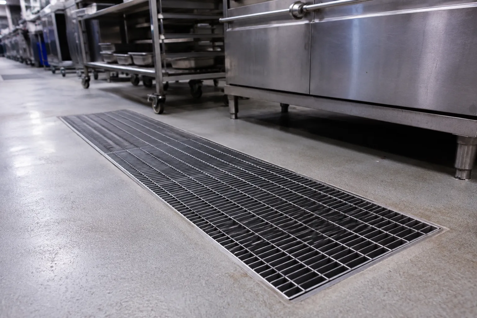Completed Stainless Steel Floor Grates installation in Ancaster by The Grate Guys