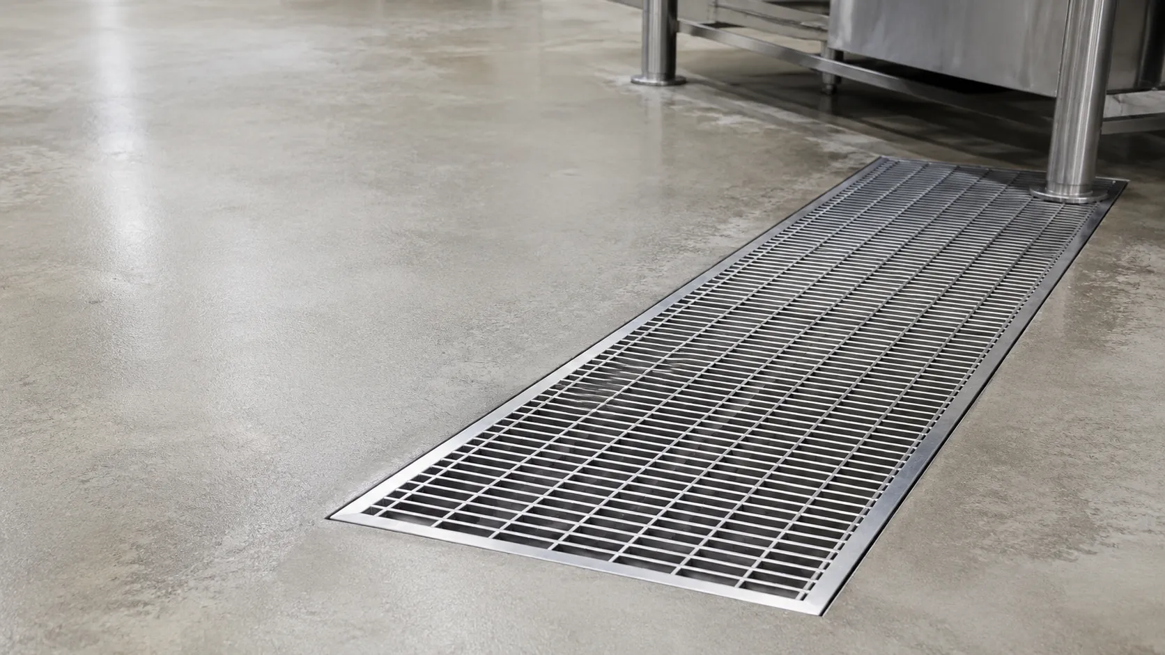 Stainless Steel Floor Grates in Ancaster, Ontario — fabricated and installed by The Grate Guys