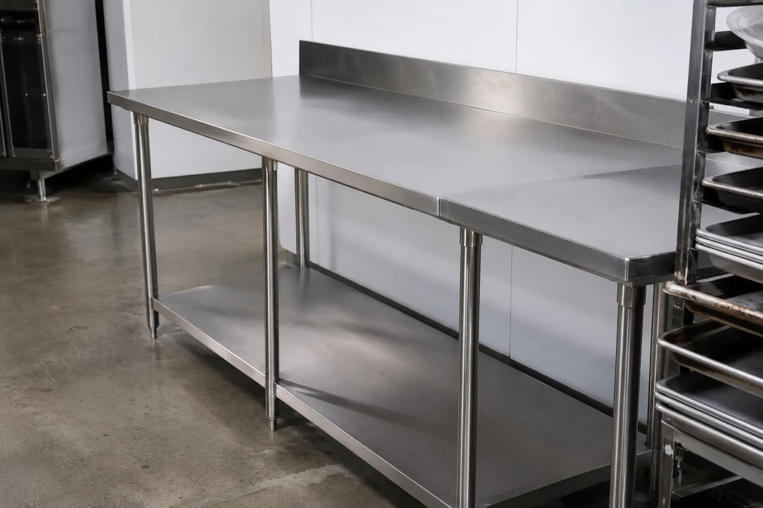 Completed Stainless Steel Tables installation in Maple by The Grate Guys