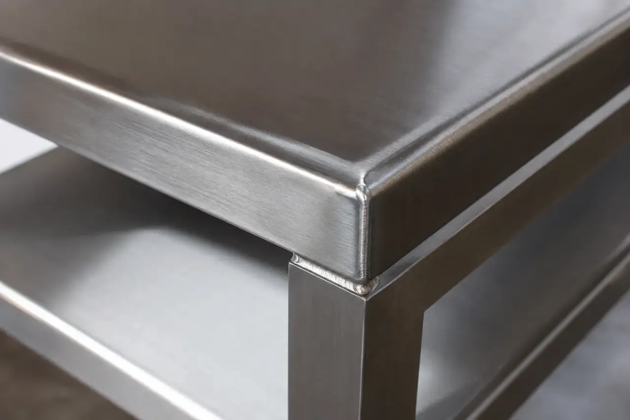 Stainless Steel Tables being fabricated and installed by The Grate Guys