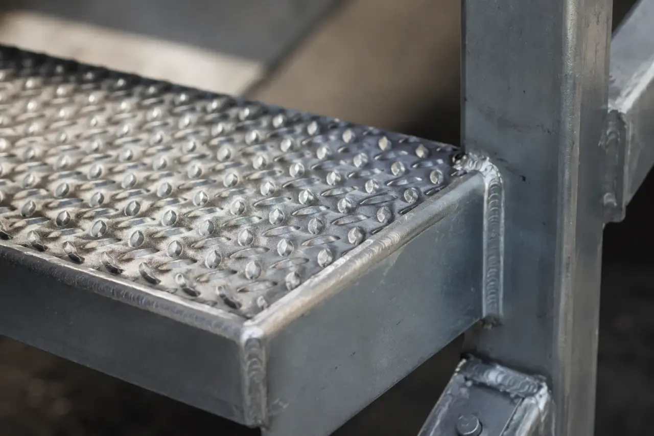 Stair Tread Covers in Brampton being fabricated and installed by The Grate Guys