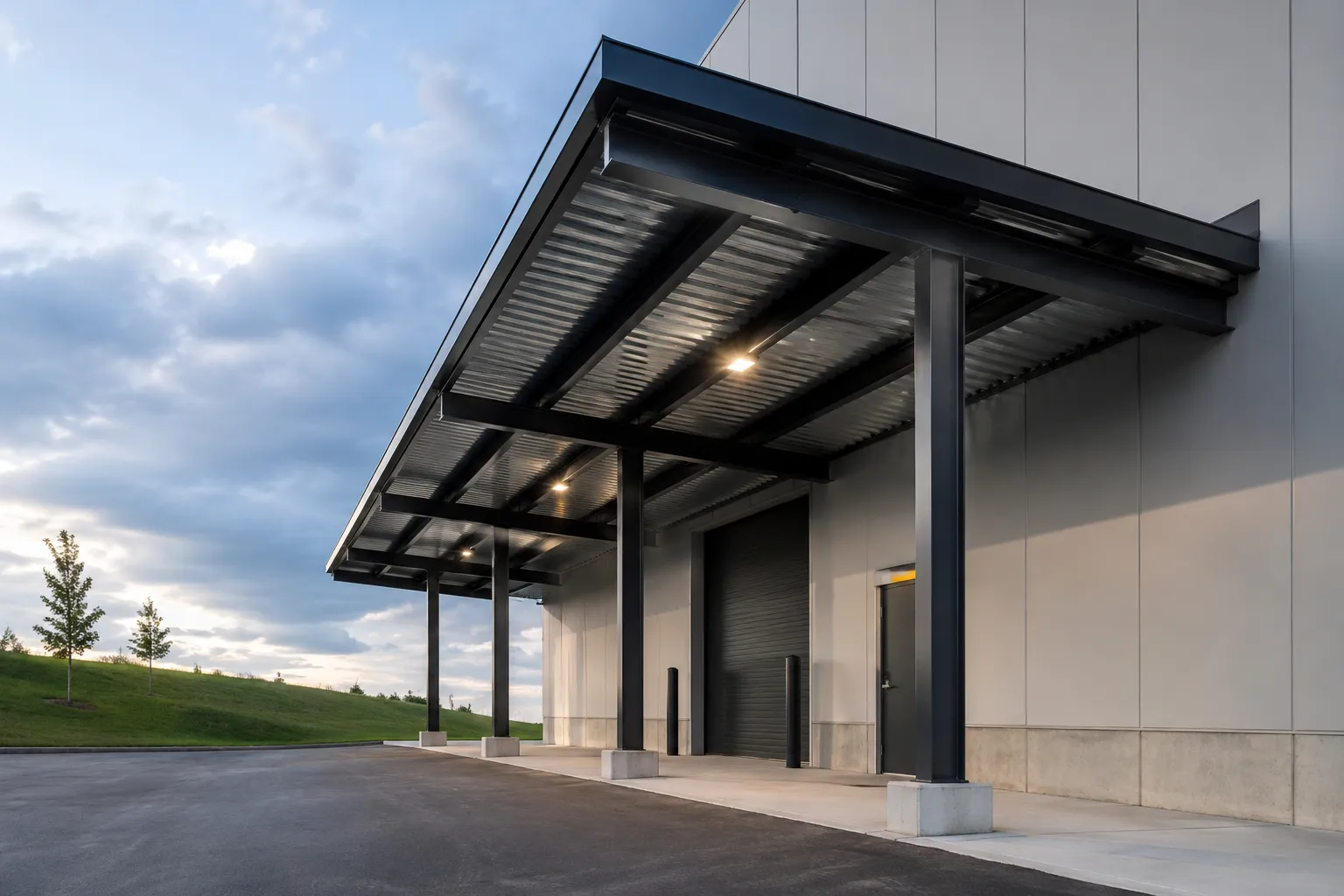 Steel Canopies in Ancaster, Ontario — fabricated and installed by The Grate Guys