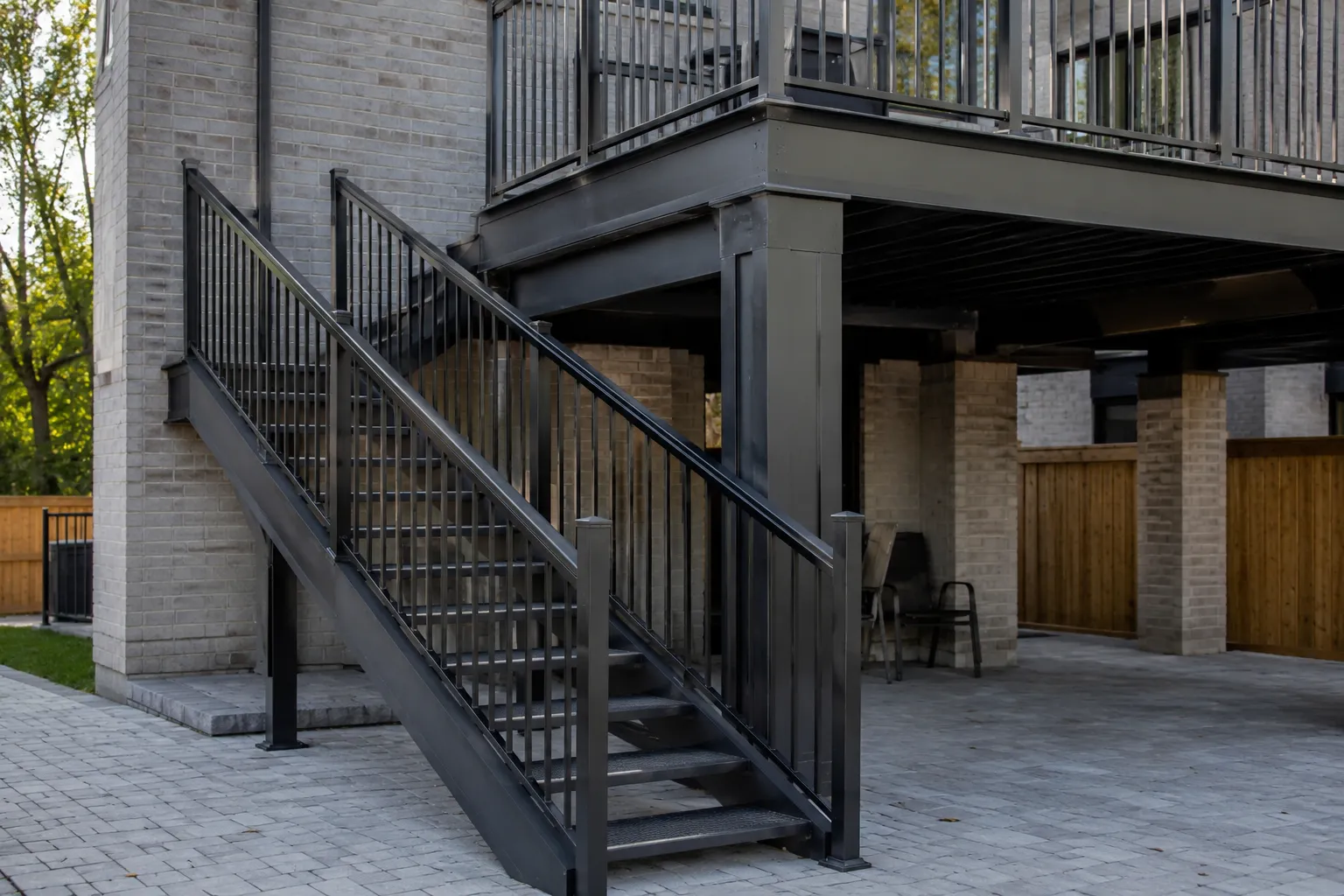 Completed Steel Decks installation in Maple by The Grate Guys