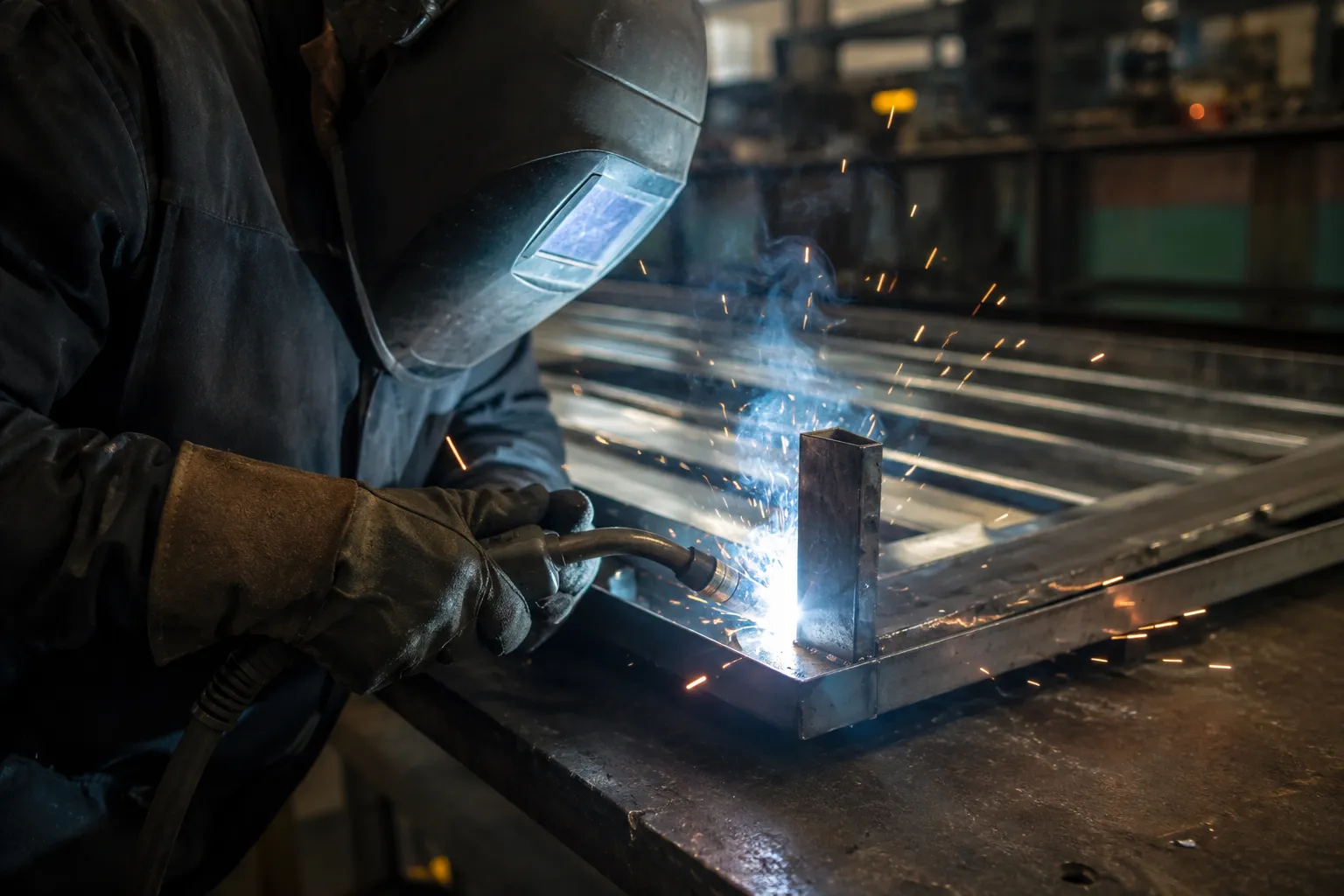 Steel Decks in Maple being fabricated and installed by The Grate Guys