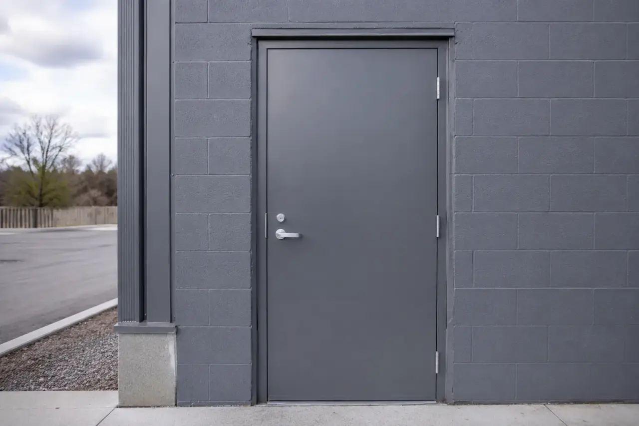 Completed Steel Doors installation in Newmarket by The Grate Guys