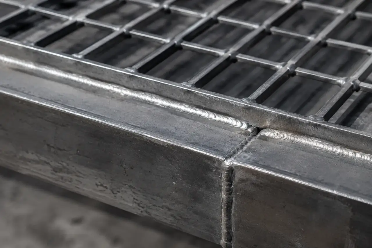 Steel Landings being fabricated and installed by The Grate Guys