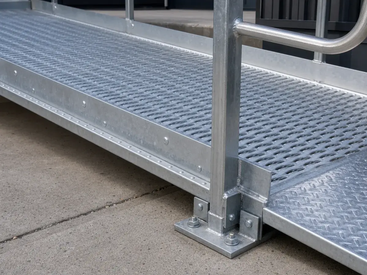 Steel Ramps in Bradford being fabricated and installed by The Grate Guys