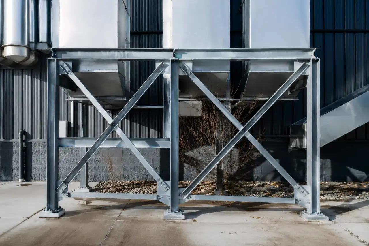 Completed Steel Support Frames installation by The Grate Guys