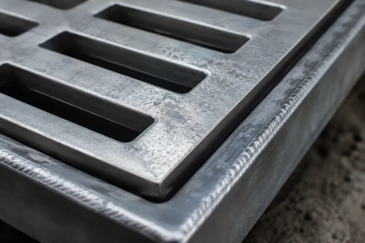 Storm Drain Covers in Caledon being fabricated and installed by The Grate Guys