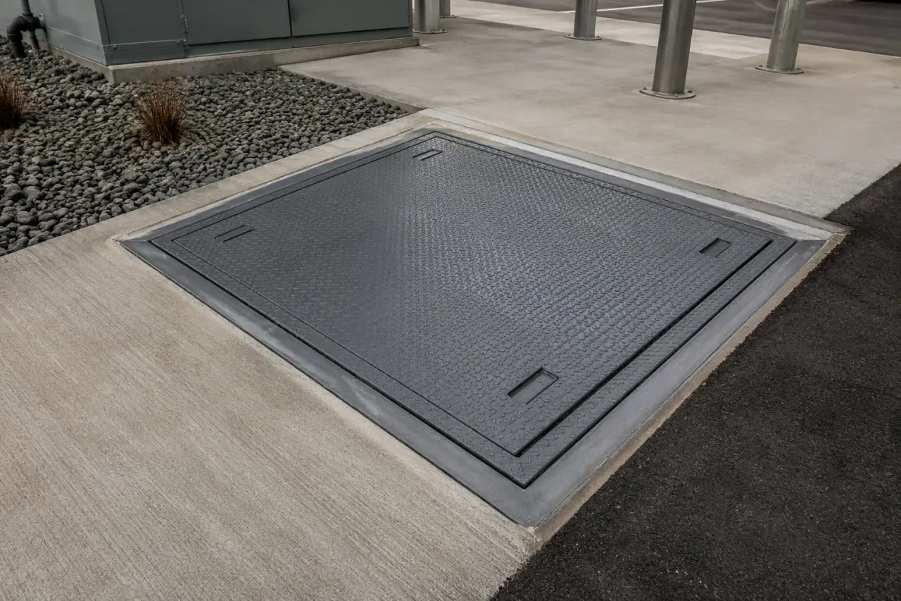 Completed Transformer Vault Covers installation in Caledon by The Grate Guys
