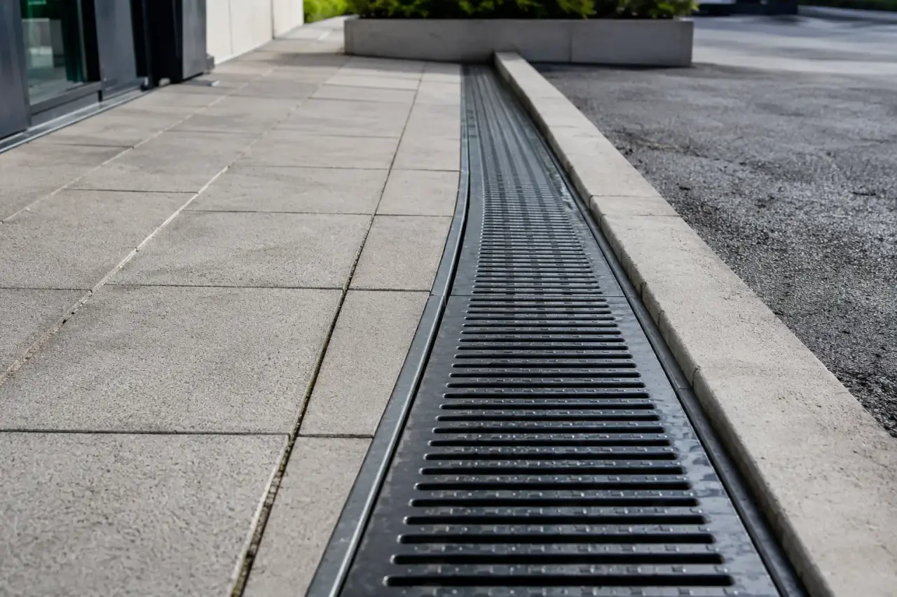 Completed Trench Drain Covers installation in Brampton by The Grate Guys