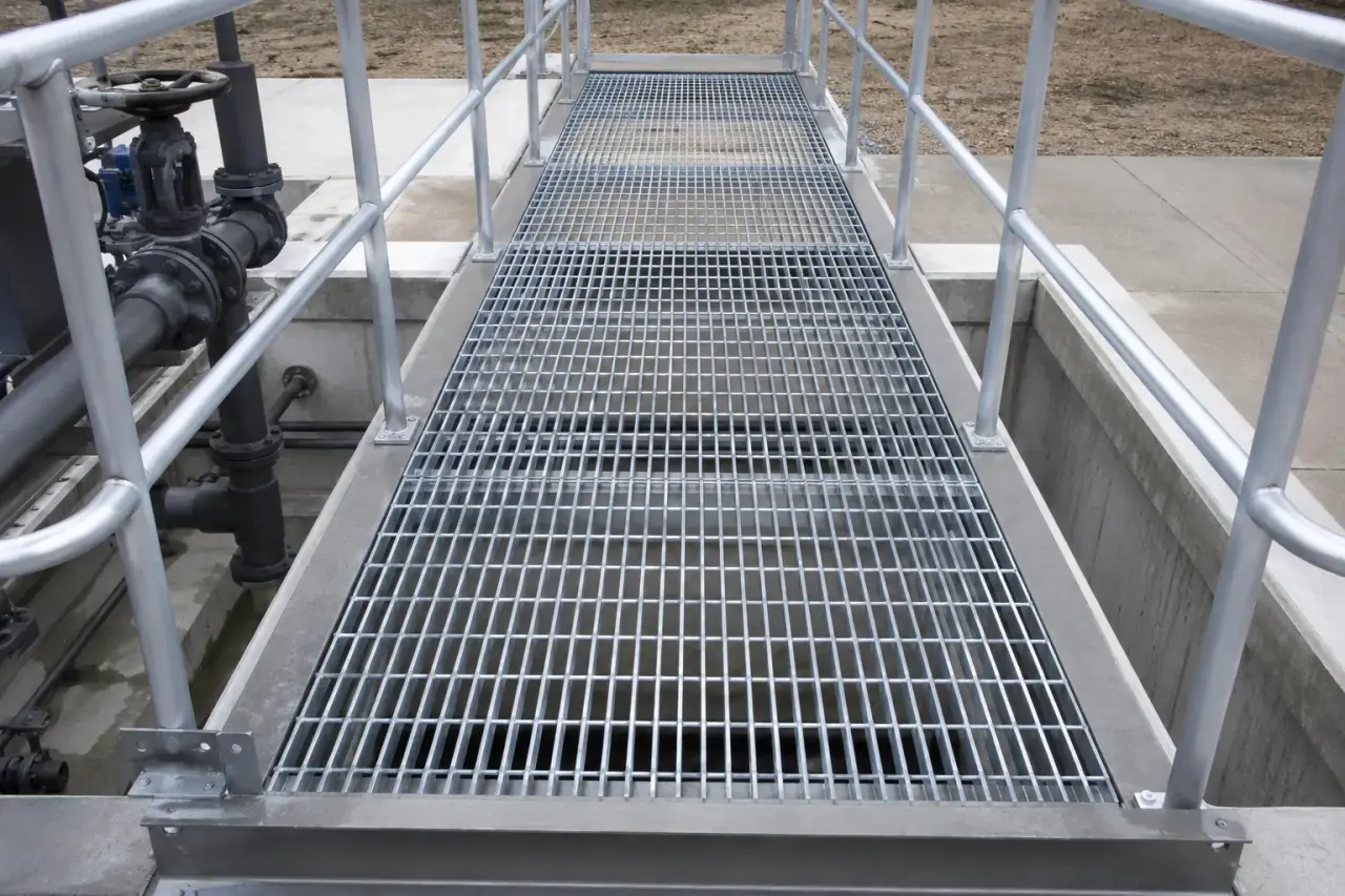 Completed Walkway Grates installation by The Grate Guys