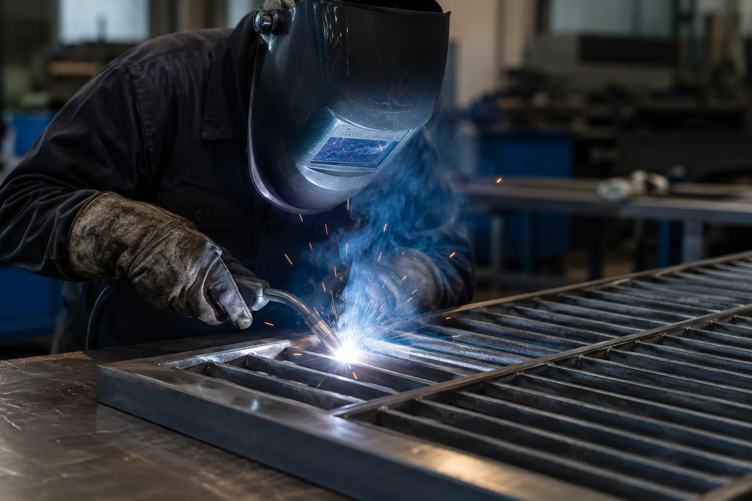 Walkway Grates in Maple being fabricated and installed by The Grate Guys