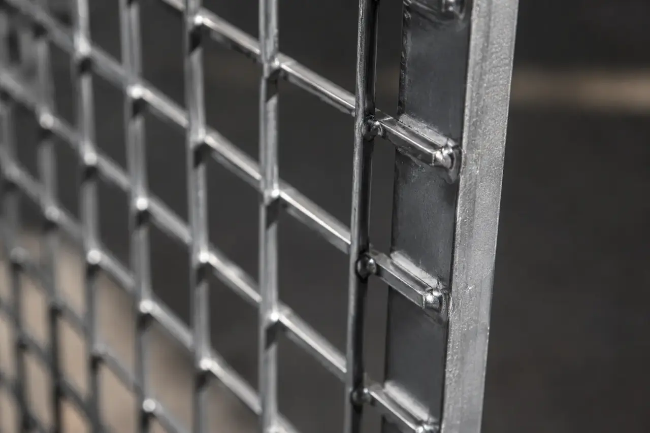 Wire Mesh Partitions in Aurora being fabricated and installed by The Grate Guys